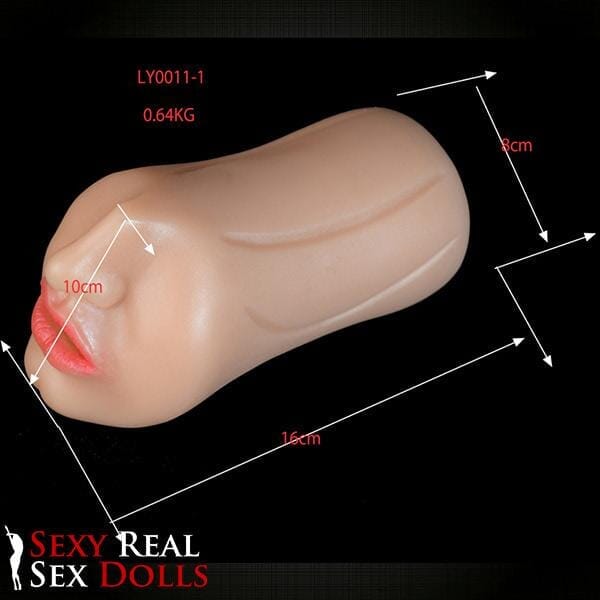 6Ye Dolls 10cm (3.9') Blowjob Mouth with Teeth Masturbator ( Model# LY0011)