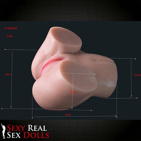 6Ye Dolls 13cm (5.1') Double Holes Huge Ass Masturbator (Model# LY0006)