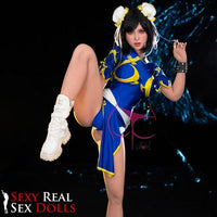 Thumbnail for FunWest Doll 155cm (5ft1') F-Cup Chinese Street Fighter Sex Doll - Chun Li