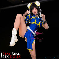 Thumbnail for FunWest Doll 155cm (5ft1') F-Cup Chinese Street Fighter Sex Doll - Chun Li