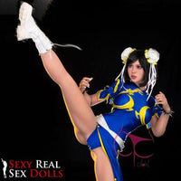 Thumbnail for FunWest Doll 155cm (5ft1') F-Cup Chinese Street Fighter Sex Doll - Chun Li