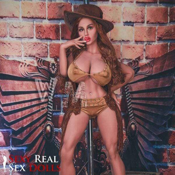 WM Dolls 155cm (5ft1') L-Cup BBW Cowgirl Companion Doll with Nipple Penetration - Steph