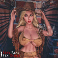 Thumbnail for WM Dolls 155cm (5ft1') L-Cup BBW Cowgirl Companion Doll with Nipple Penetration - Steph