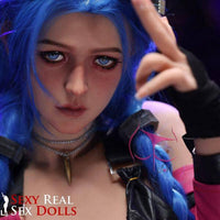 Thumbnail for FunWest Doll 159cm (5ft2') A-Cup Jinx Cosplay Premium Tpe Sex Doll - Assos