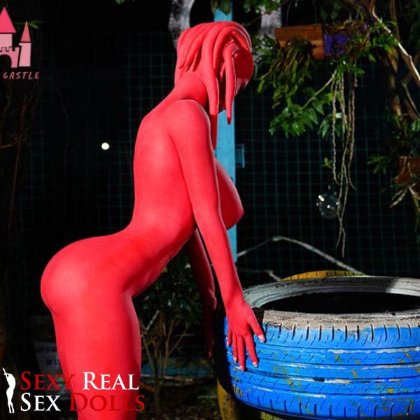 Doll Castle 160cm (5ft3') Zombie Sex Doll in Red Skin - Devilish