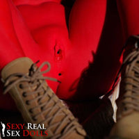 Thumbnail for Doll Castle 160cm (5ft3') Zombie Sex Doll in Red Skin - Devilish