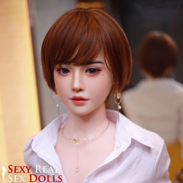 JY 163cm (5ft4') Busty Asian Sensation Sex Doll with Silicone Head - Clarisse