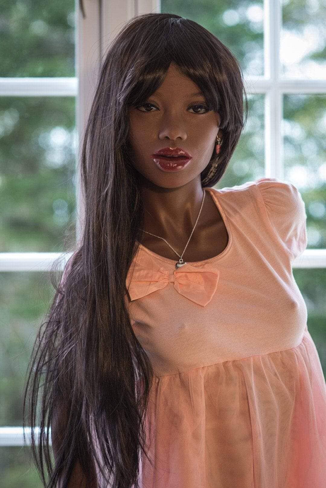 WM Dolls # 168cm  (5ft6') A-Cup Ebony Nava