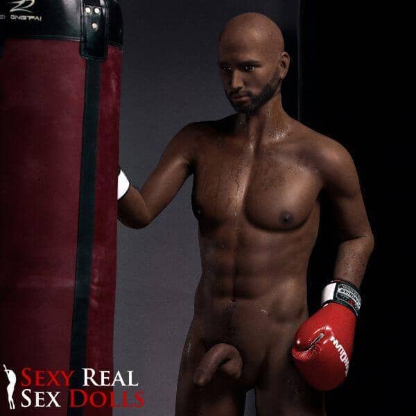 IronTech 175cm (5ft9') Boxing Champion Black Male Sex Doll - Jack