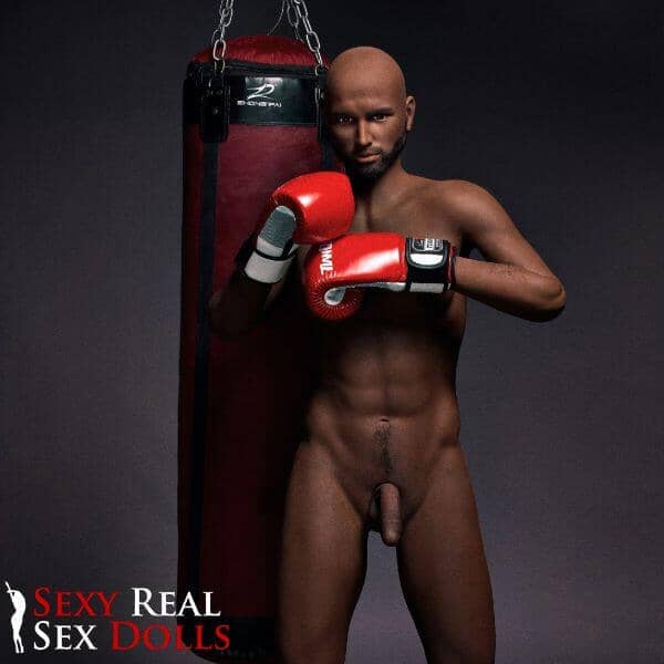 IronTech 175cm (5ft9') Boxing Champion Black Male Sex Doll - Jack