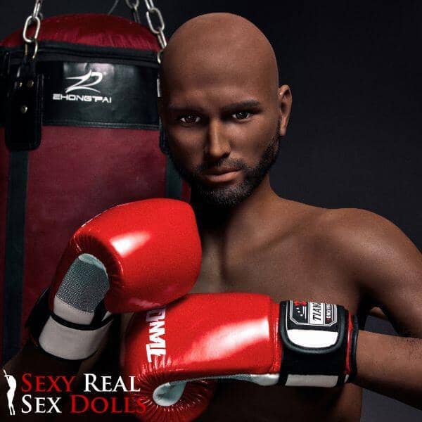 IronTech 175cm (5ft9') Boxing Champion Black Male Sex Doll - Jack