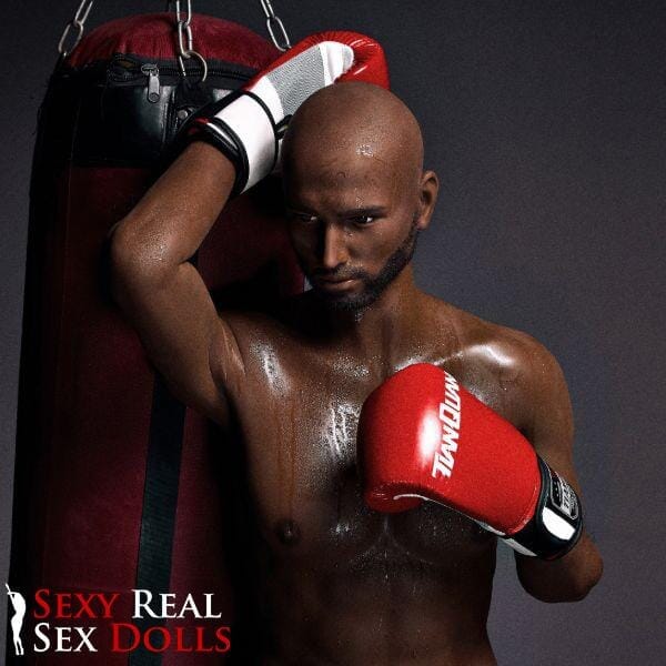 IronTech 175cm (5ft9') Boxing Champion Black Male Sex Doll - Jack