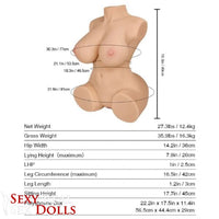 Thumbnail for 49cm (19.3') Detailed Vagina Torso Masturbator, Tantaly Dolls, , Sexy Real Sex Dolls