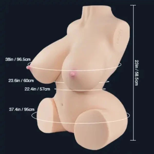 Tantaly Dolls 58.5cm (1ft 11') Busty Lover Torso Sex Doll - Nicole 2.0