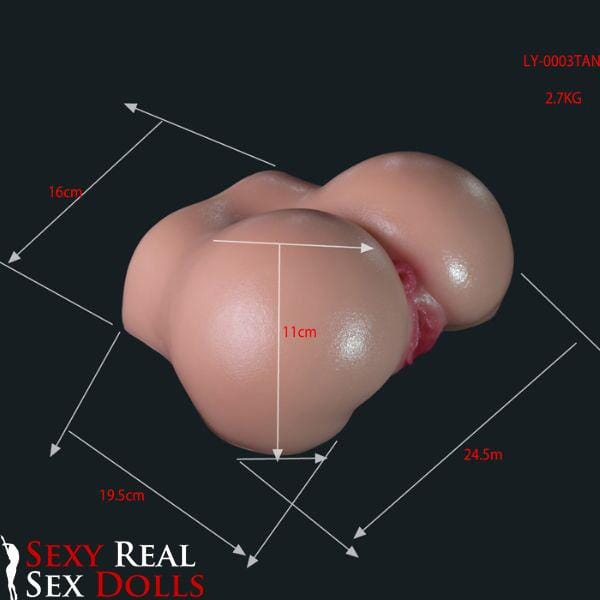 6Ye Dolls 11cm (4.3') Round Butt with Plump Butt Hole Masturbator (Model# LY0003)