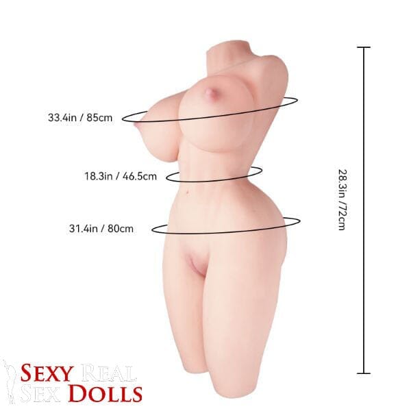 Tantaly Dolls 72cm (2ft4') Busty Sex Doll Torso