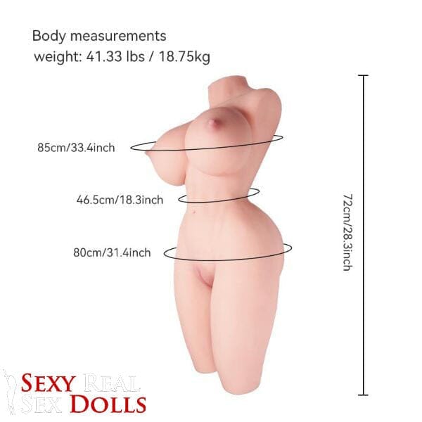 Tantaly Dolls 72cm (2ft4') Realistic Big Boobs Torso