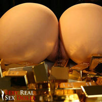 Thumbnail for CLM R3 Gold Big Butt Portable Sex Toy (In BLACK Skin Tone)