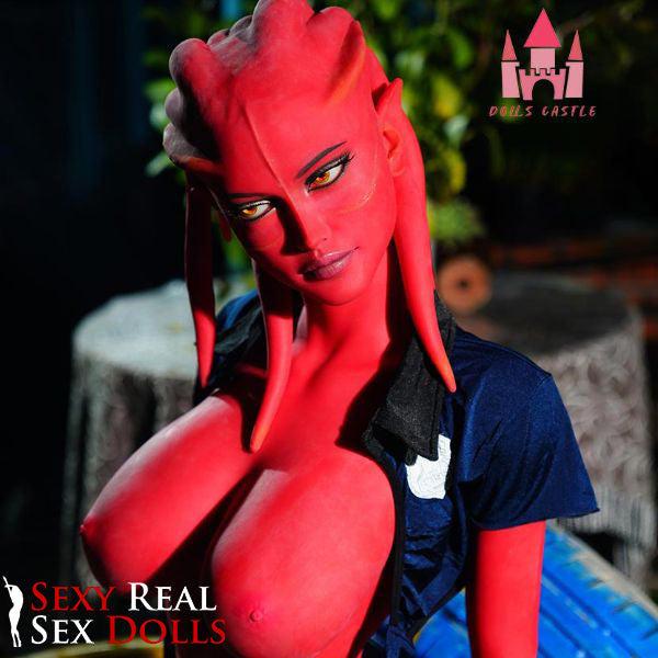 Doll Castle 160cm (5ft3') Zombie Sex Doll in Red Skin - Devilish