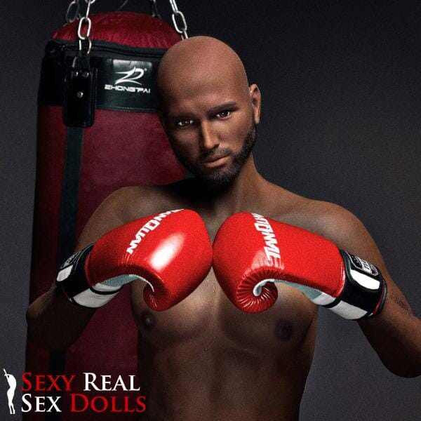 IronTech 175cm (5ft9') Boxing Champion Black Male Sex Doll - Jack