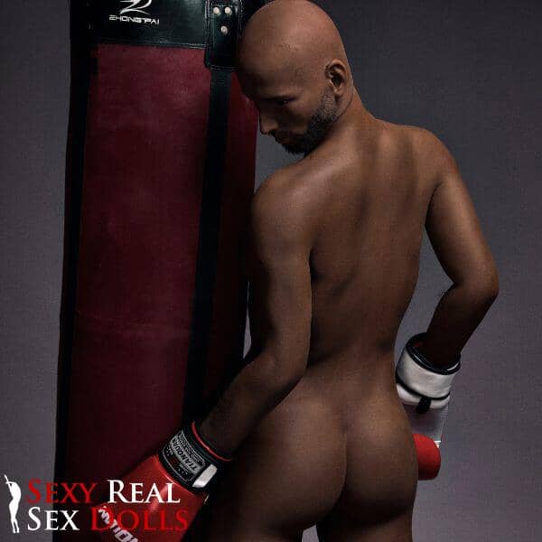 IronTech 175cm (5ft9') Boxing Champion Black Male Sex Doll - Jack