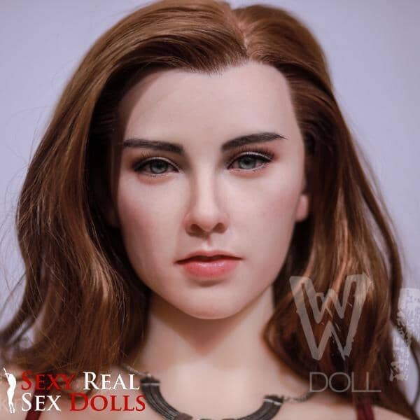 WM Dolls Silicone Fanny Head with Implanted hair by WM Dolls