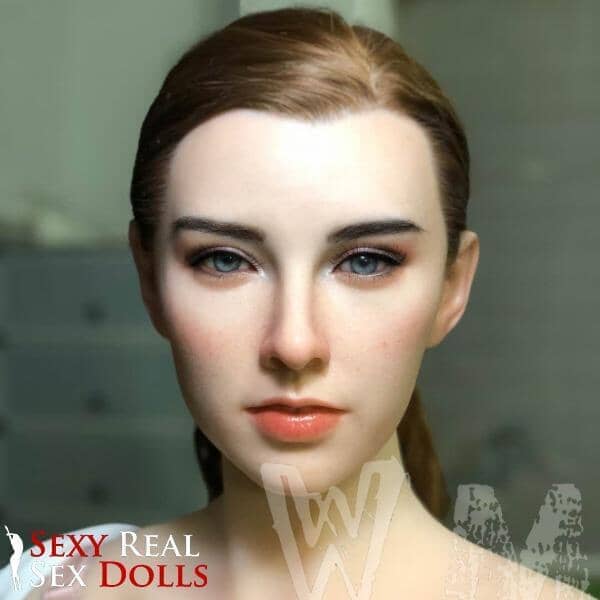 WM Dolls Silicone Fanny Head with Implanted hair by WM Dolls