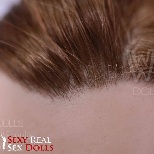 WM Dolls Silicone Fanny Head with Implanted hair by WM Dolls