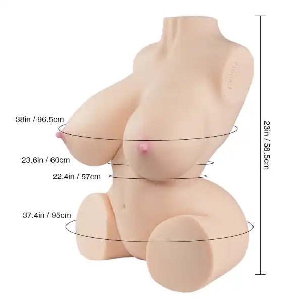 Tantaly Dolls 58.5cm (1ft 11') Busty Lover Torso Sex Doll - Nicole 2.0