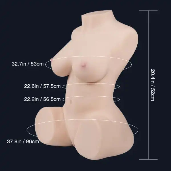 58cm (1ft 11') Sex Doll Torso with Realistic Booty, Tantaly Dolls, , Sexy Real Sex Dolls