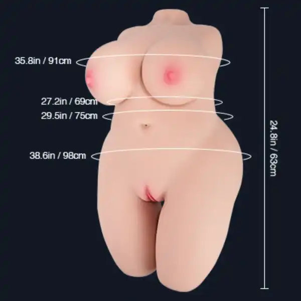 Tantaly Dolls 63cm (24.8') Big Tits Fantasy Torso Doll by Tantaly Sex Dolls