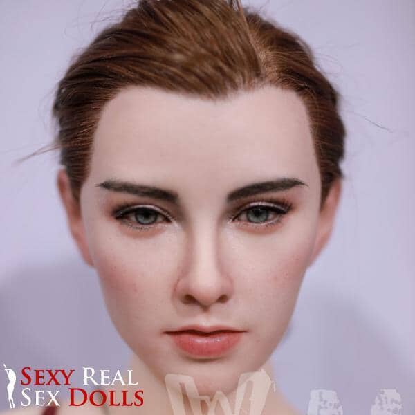 WM Dolls Silicone Fanny Head with Implanted hair by WM Dolls