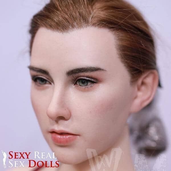 WM Dolls Silicone Fanny Head with Implanted hair by WM Dolls